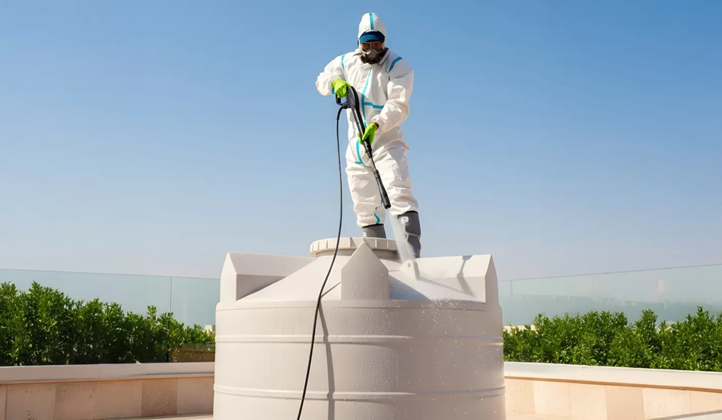 water tank cleaning